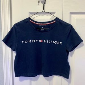 Tommy Hilfiger Navy Crop Top